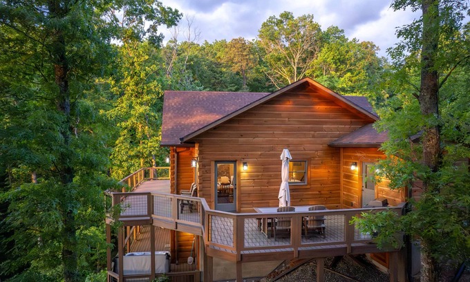 Bryson City Apartamento | Luxury 3 2 5 Cabin Lake Views Theatre Gameroom