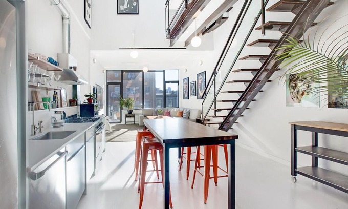 Hunters Point Apartamento | Luxury 3 bedroom Duplex Manhattan Skyline Vews