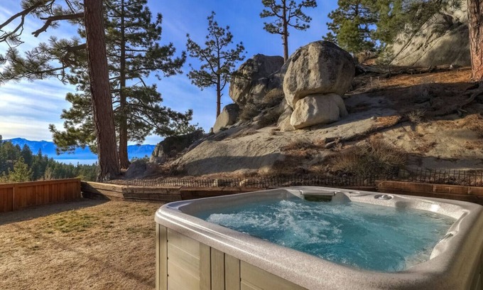 Tahoe Village Casa | Luxury 4BR | BBQ, Hot Tub & Lake Views | Sleeps 8