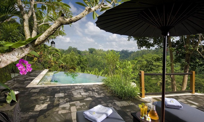 Samplangan Villa | Bukit Naga Estate, lujoso chalet de 5 camas c / cascada y jardín cerca de Ubud