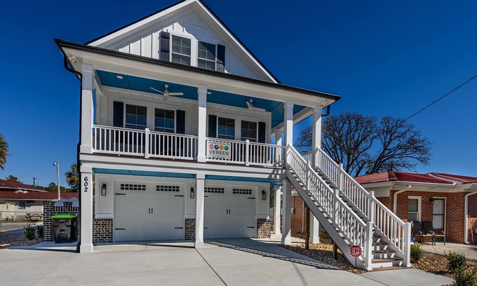 Atlantic Beach Casa | Luxury 5BD Beach Home-Heart of NMB-Private Pool-Walk 2 Bch