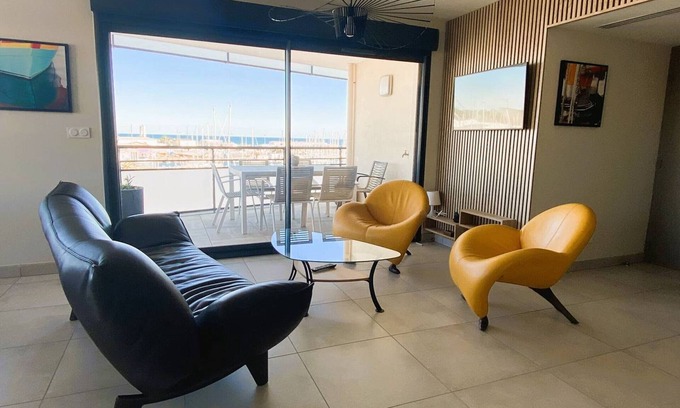 Le Port Apartamento | Apartamento Canet-Plage, 2 dormitorios, 4 personas