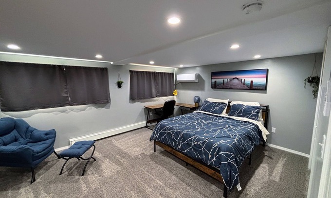Farmington Casa | Luxury Basement Retreat: Private Suite, Dolby Theater, Quiet Cul-de-Sac Location