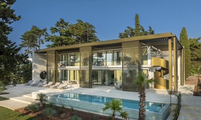 Porec Villa | Villa de lujo frente al mar Porec Golden Pride con piscina climatizada