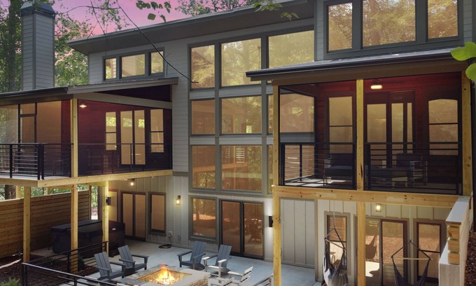 Ellijay Cabina | Luxury Cabin w/ Private Waterfall, Hot Tub, Fire Pit & More