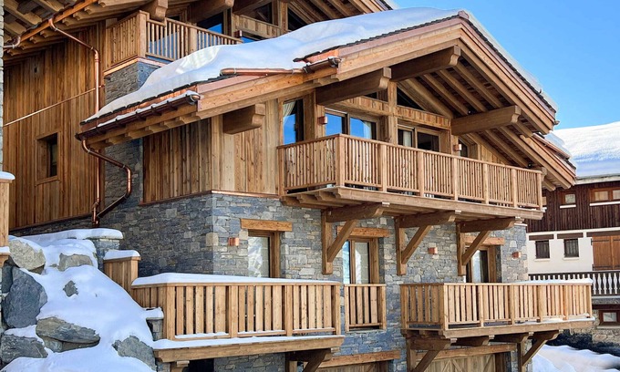 Les Belleville Chalet De Esquí | Chalet nuevo con piscina, jacuzzi, sauna, hammam y cine en St Martin de Belleville