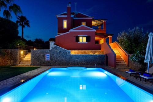 Dassia Villa | Luxury Corfu Villa Villa Dassia Rose Private Pool 4 Bedrooms