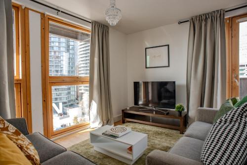 Canary Wharf Apartamento | Luxury cosy apartment with stunning London skyline views!