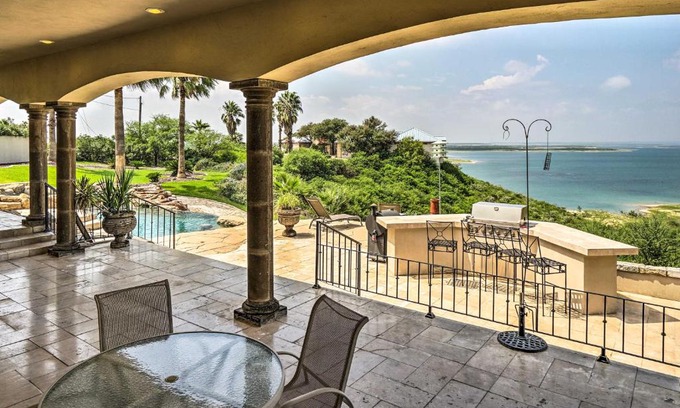 Amistad National Recreational Area Casa | Luxury Del Rio Home with Pool and Lake Views!