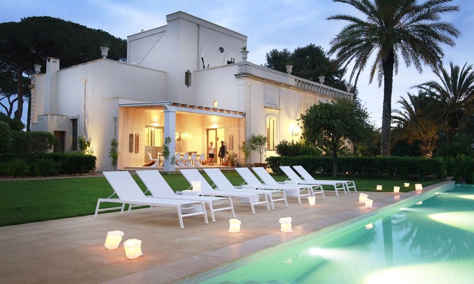 Campi Salentina Villa | Villa de diseño de lujo con piscina infinita, magníficas vistas en el corazón de Puglia