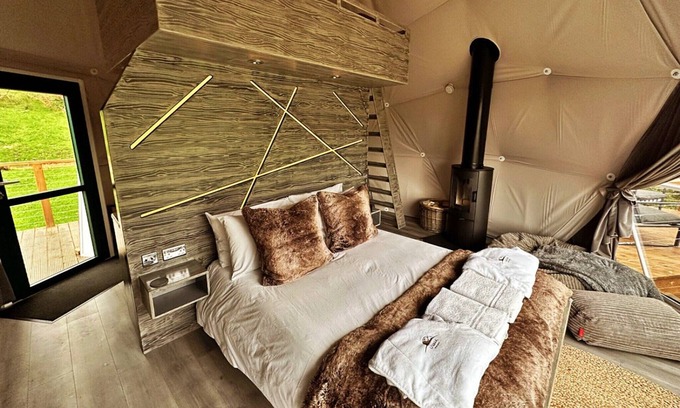 Chiddingstone Hoath Chalet De Esquí | Domo de lujo en Kent cerca de Hever Castle