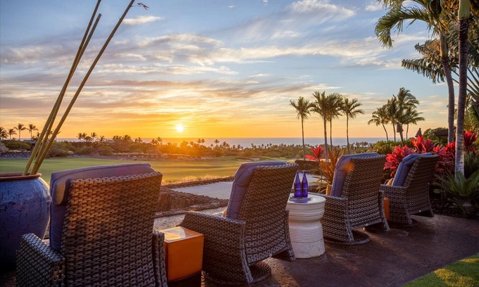 Kaupulehu Casa | Luxury Estate at Hualalai Resort -Sweeping Ocean and Golf Course Views