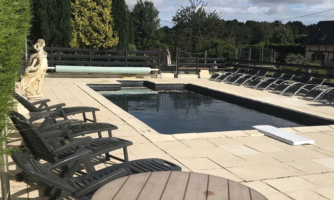 Criquetot-sur-Longueville Cabaña | Pabellón de lujo 8/10 pers. (+14 personas) con piscina climatizada en 3 ha
