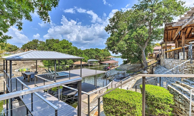 Granbury Casa | Luxury Granbury Home w/ Private Boat Dock!