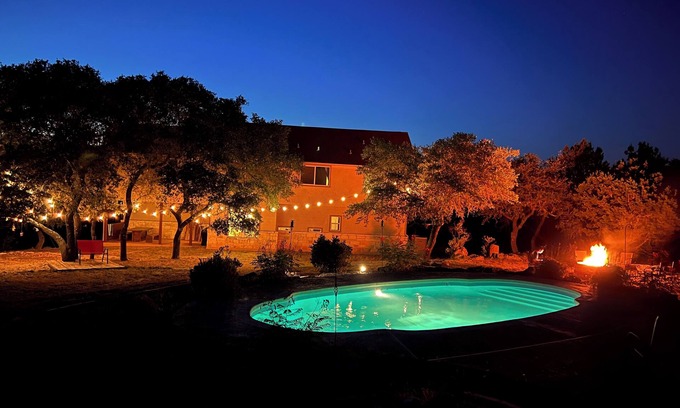 Spring Branch Casa | Luxury Home! - Pool - Fire Pit - Near Canyon Lake!