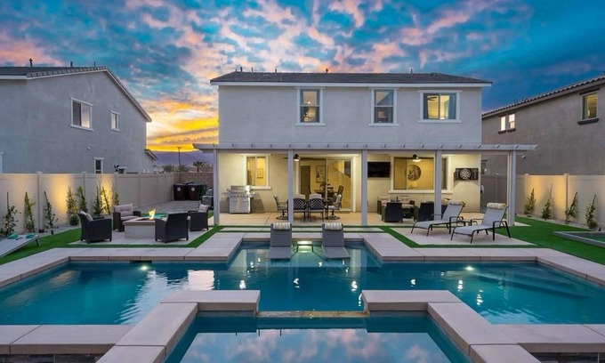 Coachella Casa | Luxury home with private pool spa, bocce ball, Game room & nearby attractions