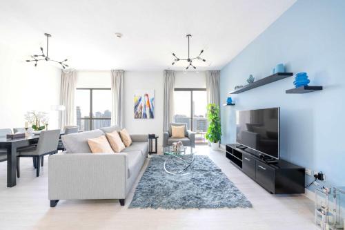 Dubai Marina Apartamento | Luxury JBR 2BR Shams Full Marina View Free 5 Star Beach Resorts Access