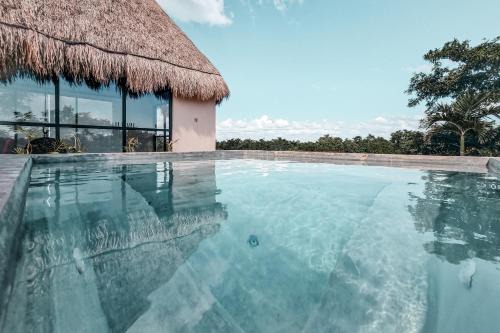 Chemuyil Apartamento | Luxury Jungle Penthouse with Private Rooftop Pool