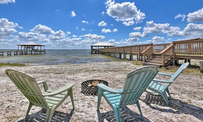 Candler Casa | Luxury Lake Weir Beach Retreat w/ Private Dock!