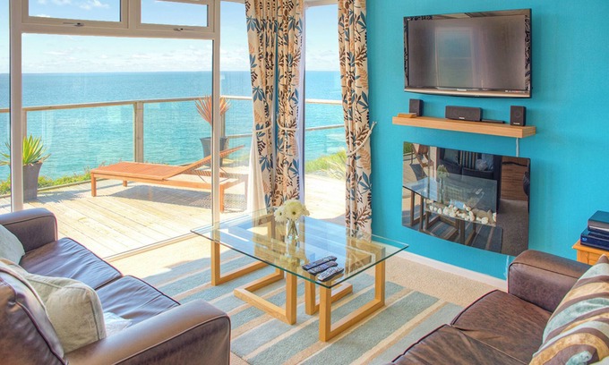 Tan-y-groes Chalet De Esquí | Alojamiento de 2 habitaciones en Tresaith Beach, Cardigan, Ceredigion