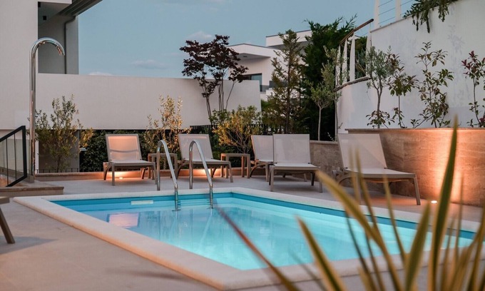 Zidarici Apartamento | Apartments Sea & Stone / Apartment Malinska Sky with private pool