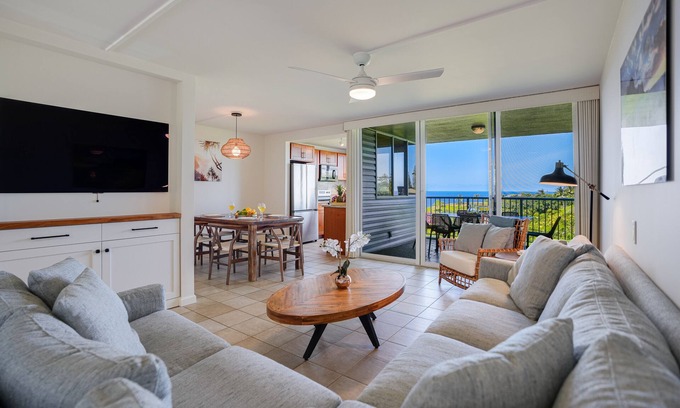 Princeville Condominio | Hermoso condominio con vista al mar, jacuzzi compartido, piscina, tenis y más - playa cercana