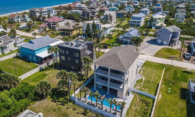 Marineland Acres Casa | Luxury Ocean View Home with Pool Palm Coast