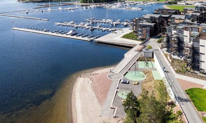 Sande Apartamento | Ático de lujo con magníficas vistas a la bahía por el fiordo de Oslofjord