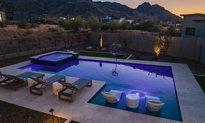 Goldie Brown Pinnacle Peak Ranch Casa | Luxury Retreat w Pool, Hot Tub & Troon Golf Access
