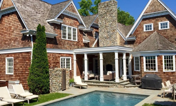 Village of East Hampton Casa | ¡Pasos de lujo de East Hampton Village sin coche!