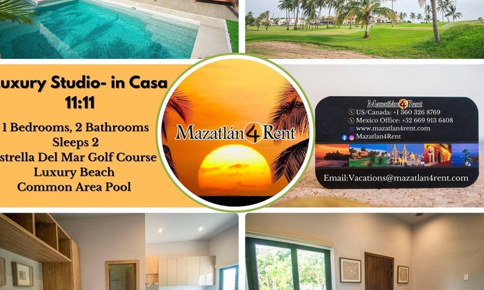 Mazatlán Apartamento | Luxury Studio- in Casa 11:11