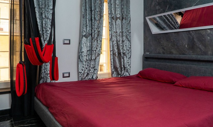 Ostiense Apartamento | Luxury suite con vasca idromassaggio a tema Eros vicina al centro di Roma