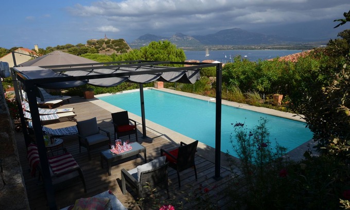 Calvi Villa | VILLA DE LUJO CALVI 300m2, 8 PERS piscina Sea PANORÁMICA Y MONTAÑA