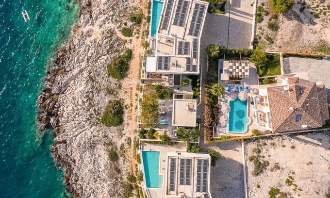 Rogoznica Villa | Villa de lujo Castello Rogoznica con piscina privada climatizada, sauna y gimnasio