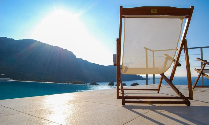 Sfinari Villa | Villa de lujo Corallium con vista al mar en Sfinari, Kissamos