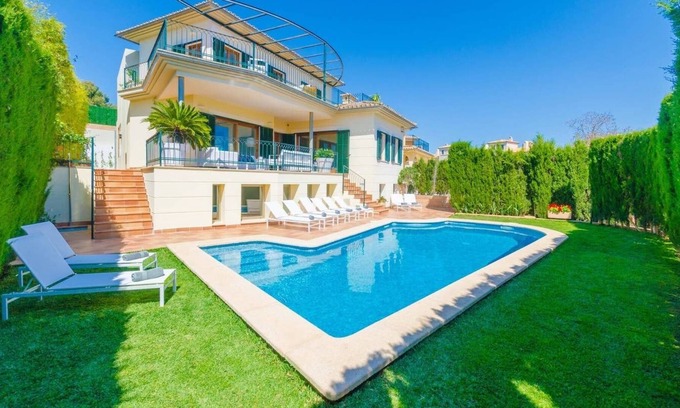 Son Vida Villa | Villa con piscina privada, jardín y Vistas al Golf