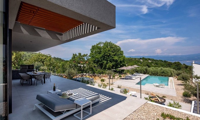 Vrbnik Villa | Villa de lujo Krk 1 Vrbnik - Piscina climatizada, jacuzzi