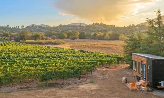 Ramona Cabina | Luxury Vineyard Escape w Fireplace - Malbec