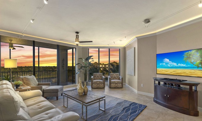 Cape Harbour Condominio | Luxury Water View 3B/2B Condo w/ Heated Pool Ideal For Snowbirds or Remote Work!