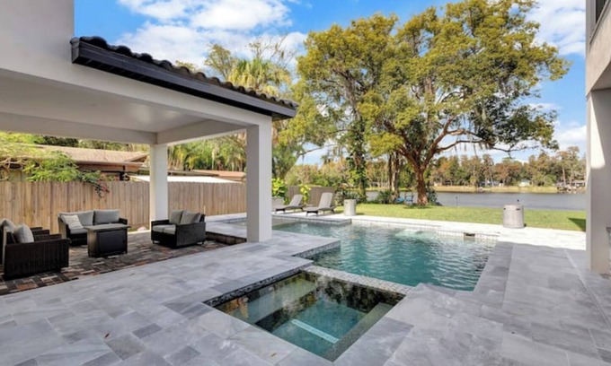 Greater Northdale Villa | Luxury Waterfront Villa w/ Pool, Jacuzzi