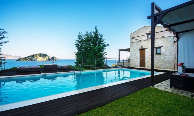 Marathias Villa | Villa de lujo en Zakynthos | SeaViews | Villa ejecutiva de 3 dormitorios con piscina privada | Keri