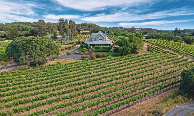 Healdsburg Casa | Impresionantes vistas de 360 ​​grados viñedos
