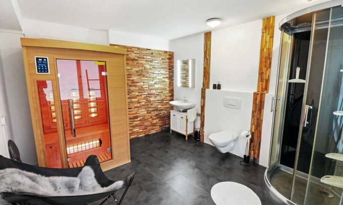 Leukerbad Apartamento | Comfortable apartment with sauna