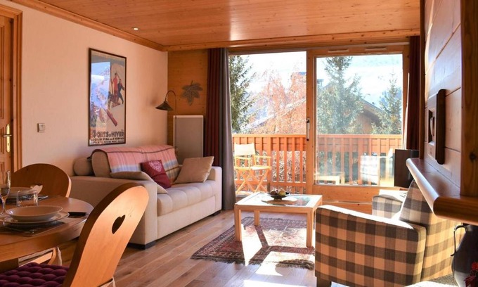 Meribel Centre Apartamento | Méribel: Appartement 2 pièces, 2 pers., Balcon, TV, Parking, WiFi - FR-1-180-547
