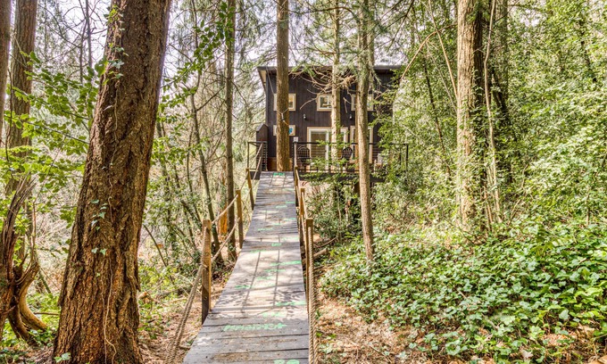 Cedar Hills Casa | Magical forest treehouse with zip line - dog-friendly - 10 minutes to downtown