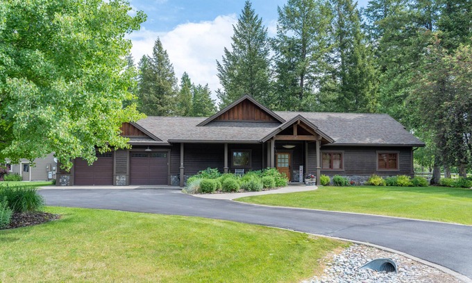 Kalispell Casa | Magical mountain retreat with a firepit, patio, W/D, & central AC - dog-friendly