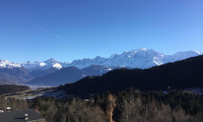 Cordon Apartamento | Auténtico, piso completamente renovado, vista única del Mont Blanc