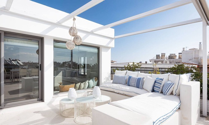 Glyfada Villa | Magnificent Athens Suite | Suite with Private Terrace| Prime Location Close to Beach | 3 Bedrooms | Glyfada
