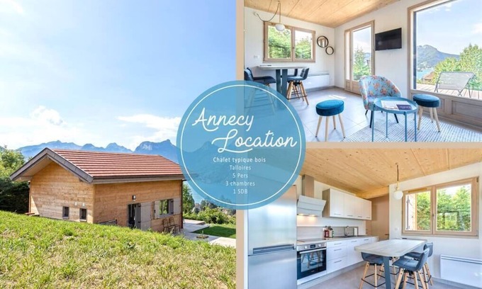 Talloires-Montmin Chalet De Esquí | Magnificent Chalet : lake and mountain view.