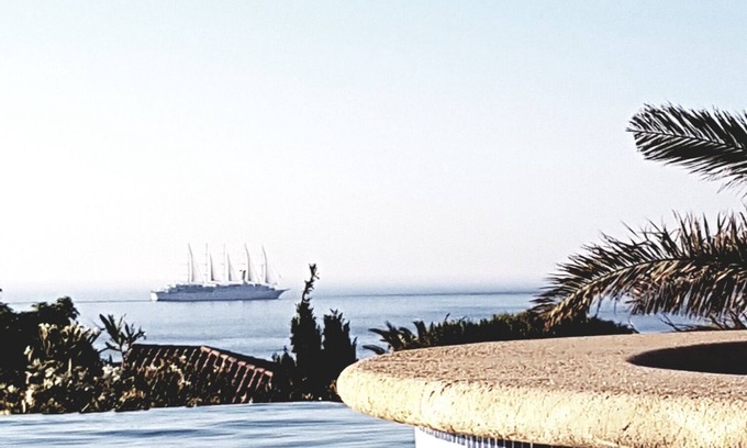 Marine de Saint Ambroggio Villa | Magnífica vista al mar, pequeña cala a 50m, playas y tiendas a pie.